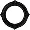 Ekena Millwork Benson Ceiling Medallion (Fits Canopies up to 8"), Hnd-Painted Black Pearl, 13 1/8"OD x 8"ID x 5/8"P CM13BNBPS - alternate 1